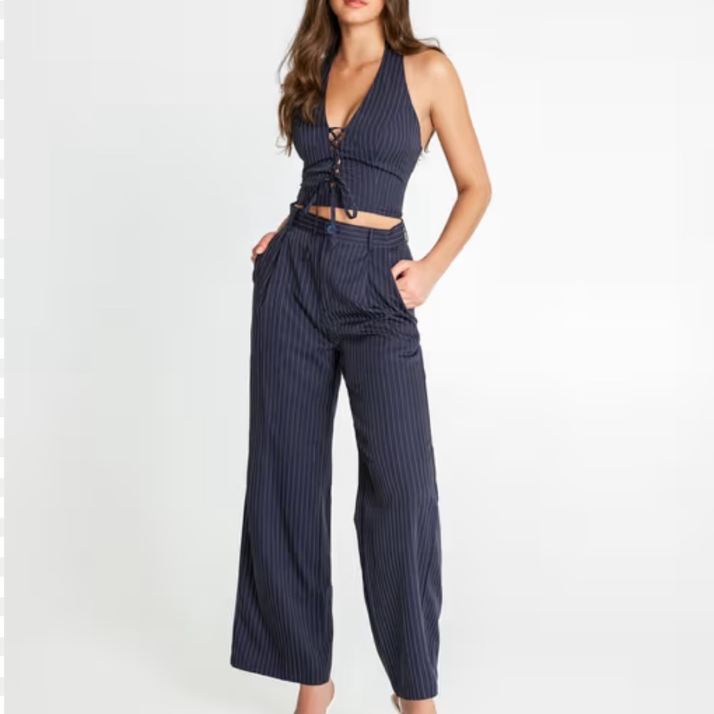 Cider New Pinstripe Pants and Vest set